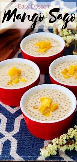 Mango Sago With Coconut Milk Recipe Asian Desserts Mango Sago Coconut Milk Recipes