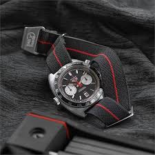 Black And Red Watch Straps Black Red Elastic Parachute Military Watch Band B Amp R Bands Military Watches Best Watches For Men Watch Bands