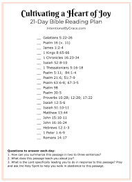 Cultivating A Heart Of Joy Topical Bible Reading Plan Topical Bible Reading Plan Read Bible Bible Reading Plan