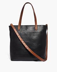 17in / 43cm strap drop: Women S Zip Top Medium Transport Tote Madewell