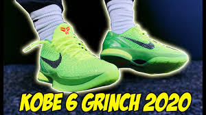 The look, nike said in the product description, is based on a the colorway originally released on christmas day in 2010. 2020 Kobe 6 Grinch On Foot Look Review Youtube