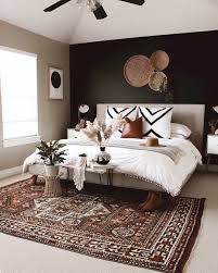 Hofdeco On Instagram So Much Love About This Unique Boho Style Bedroom The Black Wall Totally Caught M Home Decor Bedroom Bedroom Decor Bedroom Inspirations