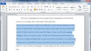 Double spacing block quote in word can be done by highlighting the quote then you click the paragraph formatting button and click a line in apa format, you should also have block citation based on the introduction of the quote; Https Www American Edu Provost Grad Etd Upload Block Quotes Pc Pdf