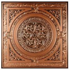 See photos, installation information, and product details. Udecor Montroy 2 Ft X 2 Ft Lay In Or Glue Up Ceiling Tile In Antique Copper 48 Sq Ft Case Ct 225 Ac The Home Depot