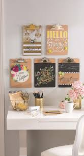31 Super Useful Diy Desk Decor Ideas To Follow Homesthetics Inspiring Ideas For Your Home Diy Desk Decor Desk Organization Diy Clipboard Wall Art