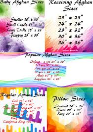 Afghan Size Chart Http Arantingandarambling Weebly Com