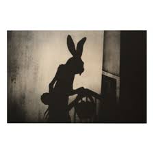 Creepy Easter Bunny Shadow Scene Wood Wall Art Zazzle Com Wood Wall Art Art Wall Art