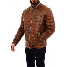 Milestone Milestone Terenzio Mens Leather Jacket Tan Coats Jackets From Loofes Uk
