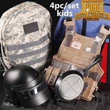 Game Pubg Playerunknown S Battlegrounds Cosplay Accessories Armor Level 3 Helmet Keychain Alloy Props Pendant Kids Ad Bullet Proof Vest Costume Props Backpacks