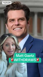 Matt Gaetz Withdraws from Attorney General Consideration