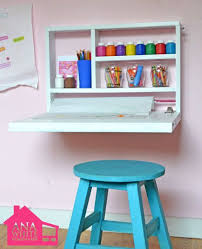 Flip Down Wall Art Desk Kids Rooms Diy Room Diy Kids Room Organization
