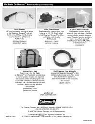 We did not find results for: Hot Water On Demand Accessories Coleman 2300 Series User Manual Page 12 12