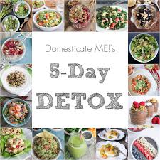 5 Day Detox Plan Domesticate Me Detox Meal Plan Healthy Detox 5 Day Detox