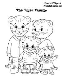 Daniel Tiger Family Coloring Pages Daniel Tiger S Neighborhood Daniel Tiger Family Coloring Pages