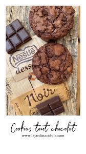 Cookies Tout Chocolat En 2020 Tout Chocolat Recette Cookies Tout Chocolat Cookie Tout Chocolat