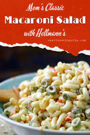 Old Fashioned Macaroni Salad With Hellmanns Recipe Macaroni Salad Classic Macaroni Salad Macaroni Salad Recipe
