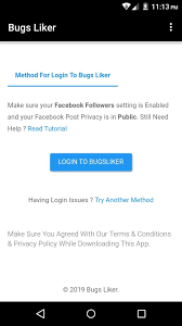 Feb 23, 2019 · facebook liker app is the most helpful and the best utility in the android commercial center, which needs to be downloaded from our site. Bugs Liker Apk V1 0 Download Fb Auto Liker Apk For Android 2019