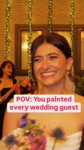 The hardest (and craziest) thing I ever did was painting my 127 wedding  guests from September to November 7th. But it was so, so worth it. Best day  of my life. , Thanks to everyone who let me be ...