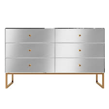 Jonathan charles furniture luxury tall mirrored chest of drawers. Lola Mirrored 6 Drawer Wide Chest Of Drawers With Rose Gold Legs Furniture123