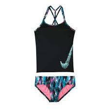Girls Nike Blur T Crossback Tankini Set Scheels Com Tankini Swimsuit Set Tankini Swimsuits