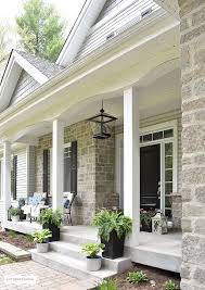 Why no longer don't forget image in advance stated? Spring Porch Decorated With Blue And White Accents