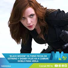 Visit the official website for disney's black widow, starring scarlett johansson and florence pugh. Mitvhd On Twitter Black Widow Ya Tiene Fecha De Estreno Y Disney Plus Va A Cobrar Doble Para Verla Mitv Mitvhd Santodomingo Dominicana Dominicanosoy Santodomingooeste Santodomingoeste Santodomingonorte Santiagord Internacional