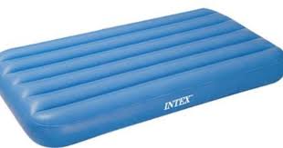 Kid S Portable Inflatable Blue Air Bed Mattress By Intex 10 95 Great For Camping Or Sleepingover Blue Inflatabke Air Bed Inflatable Bed Air Mattress Repair
