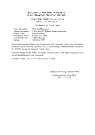 Secara umum fungsi dari surat izin adalah sebagai sarana pemberitahuan dan perizinan bahwa seseorang yang disebutkan dalam surat akan. Contoh Surat Izin Usaha Audit Kinerja