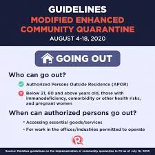Effects of enhanced community quarantine. Guidelines What You Need To Know About Mecq From August 4 To 18
