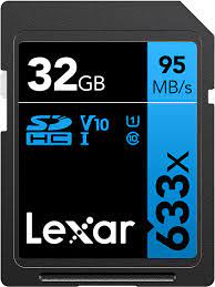 Maybe you would like to learn more about one of these? Amazon Com Lexar Professional 633x 32gb Sdhc Uhs I Card Up To 95mb S Read For Mid Range Dslr Hd Camcorder 3d Cameras Lsd32gcb1nl633 Product Label May Vary Computers Accessories