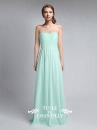 Chiffon Full Length Strapless Bridesmaid Dress Tbqp284 Mint Bridesmaid Dresses Tulle Bridesmaid Dress Bridesmaid Dresses Long Chiffon