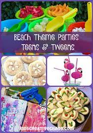 48 tropical leaves table decorations jungle theme party decor hawaiian luau beach theme table decorations summer luau party flowers wedding. Beach Theme Pool Party Ideas For Teens And Tweens Adventures Of Kids Creative Chaos