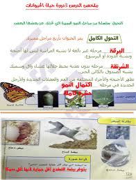 مدونة تعلم ملخص درس دورة حياة الحيوان علوم للصف الخامس الفصل الدراسي الاول