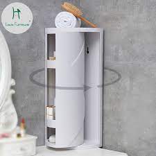 This master bath uses the corners of the space and converts them into functional areas of the room. Louis Fashion Bathroom Corner Storage Kitchen Rotating Rack Triangular Locker Wall Aliexpress