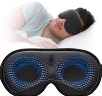 YFONG Weighted Sleep Mask, Women Men 3D Blocking Lights Sleeping Mask  (4.2oz/120g), Pressure Relief Night Sleep Eye Mask with Adjustable Strap,  Eye ...