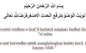 Doa Niat Wudhu Cute766