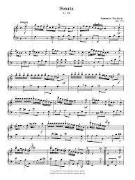 / 5 de marzo de 1685 greg. Sonata In A Minor L 93 Sheet Music Domenico Scarlatti Piano Solo