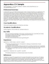Apprentice Cv Sample Myperfectcv In 2020 Good Cv Resume Examples Best Cv Template