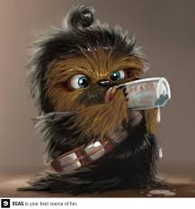 Baby Chewbacca Star Wars Fan Art Star Wars Art Star Wars Baby
