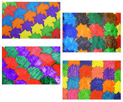 Tessellation Art Would Do A More Advanced Version Of This Buy Tracing The Tessellation Shape In Wax Crayon T Tessellation Art Kids Art Projects 6th Grade Art