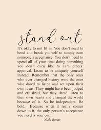 A variety of poems about womanhood, motherhood, marriage and more, to encourage, strengthen, and uplift. Stand Out Quote Poetry Print Nikki Banas Walk The Earth Inspiring Encouraging Quotes Stand Out Quotes Outing Quotes Words