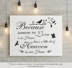 Because someone we love is in heaven svg free. Because Someone We Love Is In Heaven Svg By Blackcatssvg Thehungryjpeg Com