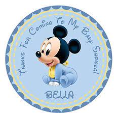 Amazon Com Mickey Mouse Baby Shower Stickers Handmade Products