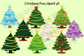 Download Christmas Tree Clipart Holiday Clip Art Xmas Trees Clipart 819218 Illustrations Design Bundles