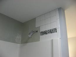 Tiling Around A Tub Surround Google Search Fiberglass Shower Shower Stall Tile Tub Surround