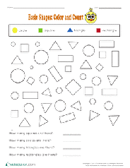 Preschool and kindergarten shapes recognition practice. Kindergarten Shapes Worksheets Free Printables Education Com