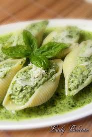 Conchiglioni Ripieni Alla Ricotta E Pesto Al Basilico Italian Recipes Food Cooking