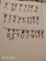Eleven (millie brown) is telepathic, jonathan (charlie heaton. Christmas Lights Stranger Things By Helloitsrayne On Deviantart