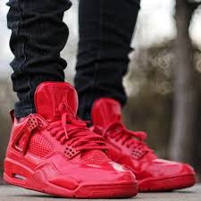 Black And Red Patent Leather Jordans Air Jordan 4 11lab4 Red Patent Air Jordans Air Jordan Sneakers Versace Sneakers