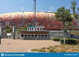 Fnb stadium, also known as soccer city, is a stadium located in nasrec, the soweto area of johannesburg, south africa. Eingang Zum Fnb Stadium Redaktionelles Bild Bild Von Johannesburg 143552555
